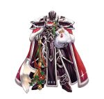  1boy armor axe black_armor black_knight_(fire_emblem) cape fire_emblem fire_emblem:_path_of_radiance fire_emblem:_radiant_dawn fire_emblem_heroes full_armor holding holding_axe holding_sack red_cape red_ribbon ribbon sack snow solo 