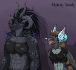  anthro dragon duo female female/female muscular screaming tenkelly 