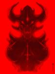  anthro bone demon female hell humanoid neurodyne occult red_glow satan satanic skull solo 