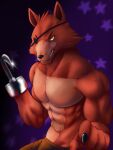  2021 absurd_res anthro anthrofied biceps black_nose canid canine chibikoma clothed clothing digital_drawing_(artwork) digital_media_(artwork) eye_patch eyewear feral five_nights_at_freddy&#039;s fox foxy_(fnaf) fur gesture half-length_portrait hi_res hook hook_hand male mammal muscular muscular_anthro muscular_male pecs pointing pointing_at_viewer portrait red_body red_fur scottgames solo topless topless_anthro topless_male video_games yellow_eyes 