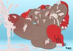  2018 abs alternate_version_at_source anthro anthrofied areola balls biceps big_balls big_muscles big_penis bodily_fluids claws compression_artifacts cum digital_media_(artwork) ejaculation erection flat_colors flexing foreskin generation_3_pokemon genital_fluids genitals grin groudon huge_balls huge_muscles huge_penis humanoid_genitalia humanoid_penis hyper hyper_balls hyper_genitalia hyper_muscles hyper_nipples hyper_penis lactating legendary_pokemon male messy musclegut muscular muscular_anthro muscular_male narrowed_eyes naughty_face nintendo nipples nude orgasm_face pecs penis pokemon pokemon_(species) pokemorph quads raised_arm raised_tail regnar retracted_foreskin scales sharp_teeth simple_background smile solo spikes squint standing teeth thick_penis thick_thighs tongue tongue_out triceps vein veiny_penis video_games 