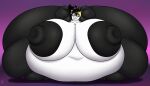  7:4 absurd_res anthro badgerben bear belly big_belly big_breasts big_butt black_body black_fur black_hair blonde_hair breasts brown_eyes butt female fur gaping gaping_nipples giant_panda hair hands_behind_head hi_res huge_breasts huge_butt hyper hyper_belly hyper_breasts hyper_butt kazz77 mammal morbidly_obese morbidly_obese_female navel obese obese_female overweight overweight_female saori_(kazz77) smile solo white_body white_fur 