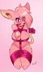  absurd_res anthro big_breasts blush bound breasts clothed clothing female hi_res jamoart mammal mathilda_(jamoart) murid murine partially_clothed rat ribbons rodent solo 