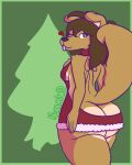  absurd_res anthro big_breasts big_butt blep breasts butt canid canine canis cheek_tuft chest_tuft christmas christmas_clothing clothed clothing digital_media_(artwork) domestic_dog facial_tuft female fluffy fluffy_tail hi_res holidays huge_butt july_shepherd_(nokamiwd) looking_back mammal meme meme_clothing nokamiwd simple_background smile solo sweater thick_thighs tongue tongue_out topwear tuft virgin_killer_sweater wide_hips 