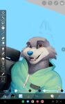  absurd_res anthro clothed clothing hi_res iaian_luxo_fox male smile solo unfinished 