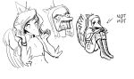  anthro choker clothed clothing dinosaur english_text fang_(gvh) feathered_wings feathers female goodbye_volcano_high hair jewelry long_hair long_snout looking_at_viewer necklace pterodactylus pterosaur reptile scalie simple_background sitting sketch sketch_page snoot_game_(fan_game) snout solo text unknown_artist video_games white_background wide_eyed wings 