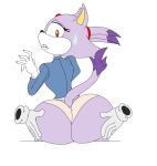  animated anthro big_butt blaze_the_cat butt clothing domestic_cat felid feline felis female java-mocha_(artist) mammal panties sega solo sonic_the_hedgehog_(series) underwear 