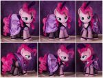  2017 accessory bedroom_eyes blue_eyes butt buttercupbabyppg clothed clothed_feral clothing dress earth_pony equid equine feather_in_hair feathers female feral fishnet fishnet_legwear friendship_is_magic hair hair_accessory hasbro hi_res horse legwear mammal multiple_images my_little_pony narrowed_eyes photo pink_body pink_hair pink_tail pinkie_pie_(mlp) plushie pony quadruped real saloon_dress seductive solo suggestive 