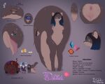  2022 5:4 anthro anus big_tail black_hair blue_eyes blue_hair breasts clothed clothing dated delilah_(isyld) duo eyelashes eyes_closed female fluffy fluffy_tail front_view fur genitals gradient_hair grey_background grey_body grey_fur grey_tail hair hi_res humanoid_genitalia humanoid_pussy isyld mammal model_sheet multicolored_hair narrowed_eyes nipples nude plump_labia purple_sclera pussy rear_view red_anus red_nipples red_tongue rodent sciurid side_view signature simple_background small_breasts solo standing tail_mouth tan_body tan_breasts tan_fur tan_tail tongue tongue_out two_tone_hair unusual_anatomy unusual_tail wide_hips 
