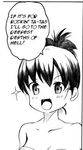  artist_self-insert comic greyscale hard_translated lowres monochrome shino_(ponjiyuusu) short_hair solo towel translated truth 