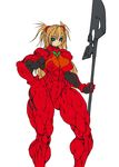  abs bodysuit breasts extreme_muscles female hand_on_hip highres hips muscle muscles muscular neon_genesis_evangelion plugsuit pose posing purukogi purukogi_(plasma_beach) shikinami_asuka_langley simple_background soryu_asuka_langley souryuu_asuka_langley 