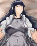  breasts closed_eyes eyes_closed highres hyuuga_hinata large_breasts naruto nipples see-through yami_gatsu 