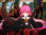  alice_soft cloak demon demon_king evil game_over kurusu_miki magic pink_hair rance_(series) red_eyes sengoku_rance 