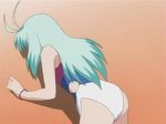  ass cap green_hair long_hair run_elsie_jewelria solo swimsuit tagme toloveru 