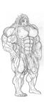  abs anthro balls biceps big_biceps big_muscles big_penis canid canine chest_tuft clawed_feet claws flaccid genitals graphite_(artwork) hair hi_res huge_biceps huge_muscles humanoid_genitalia humanoid_penis icewolf long_hair male mammal muscular muscular_anthro muscular_male muscular_thighs nipples nude pecs pencil_(artwork) penis smile solo thick_thighs traditional_media_(artwork) tuft veiny_arms veiny_muscles 