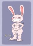  absurd_res anthro balls big_feet black_eyes blush blush_lines chode chubby_male excited feet foreskin fur genitals hands_on_hips hi_res lagomorph leporid long_ears male mammal max_(sam_and_max) narrowed_eyes navel nipples penis pillothestar rabbit rabbit_ears sam_and_max sharp_teeth short_stack slightly_chubby small_penis smile solo standing teeth thick_thighs white_body white_fur wide_hips 