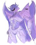  1girl absurdres autobotpower breasts curvy highres humanoid_robot medium_breasts monochrome panties red_eyes robot sketch solo thighs thunderblast transformers transformers_animated transformers_cybertron underboob underwear white_background wings 