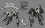  a-10_thunderbolt_ii absurdres aircraft airplane arm_cannon battroid comparison concept_art english_commentary english_text fighter_jet gerwalk highres jet logo machinery macross mecha military military_vehicle no_humans official_style original real_life realistic redesign robot science_fiction signature transformation uzuki_(artist) variable_fighter weapon 