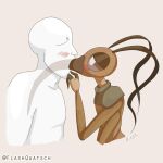  antennae_(anatomy) anthro arthropod deep_throat duo faceless_character faceless_male female flashquatsch human humanoid insect interspecies male male/female mammal natalia_(flashquatsch) oral proboscis_(anatomy) simple_background 