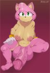  absurd_res amy_rose anthro areola balls big_balls big_breasts big_penis black_pupils bracelet breasts clothing crossgender erection eulipotyphlan ftg_crossgender fti_crossgender genitals gloves green_eyes gynomorph hair handwear hedgehog hi_res huge_balls huge_breasts huge_penis intersex jewelry looking_at_viewer mammal multicolored_body navel negullust nipples nude penis pink_areola pink_hair pink_nipples pupils sega sitting solo sonic_the_hedgehog_(series) two_tone_body 