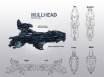  battleship_(eve_online) carrier commentary concept_art dracyster english_text eve_online from_above from_behind from_below from_side glowing gradient gradient_background grey_background military military_vehicle multiple_views no_humans original science_fiction spacecraft vehicle_focus 