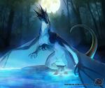  dragon feral glowing hi_res magic night pond raining teryx teryx_commodore 