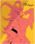  absurd_res anthro flirtatious generation_9_pokemon hi_res koraidon legendary_pokemon male microphone nintendo pokemon pokemon_(species) sharp_teeth sketch solo spanish_text teeth terryskaii_(artist) text tongue tongue_out video_games 