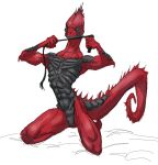  animal_genitalia anthro claws digital_media_(artwork) divinity:_original_sin_2 dominant facial_spikes genital_slit genitals hi_res lizard lizard_(divinity) male nude red_body red_scales reptile scales scalie scuotivento slit solo spikes spikes_(anatomy) teeth the_red_prince whip 