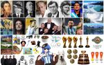  2022_fifa_world_cup 3girls 6+boys absurdres argentina argentinian_flag_print beret black_shorts blue_hair blue_shirt breasts check_commentary closed_mouth commentary_request couch dog hat highres hinanawi_tenshi holding_mate lionel_messi long_hair mafalda mafalda_(series) mate meme multiple_boys multiple_girls peach_hat_ornament photo-referenced rakkidei shirt shorts sidelocks simple_background sitting small_breasts smile soccer_uniform spanish_commentary spanish_text sportswear striped striped_shirt sunglasses touhou vertical-striped_shirt vertical_stripes white_shirt world_cup 