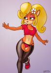  activision anthro breasts clothing coco_bandicoot crash_bandicoot_(series) female fur midriff navel panties solo thick_thighs tight_clothing underwear video_games zaboom 