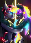  absurd_res anal anus bat_pony bat_wings collar duo equid equine fan_character friendship_is_magic genitals glowing glowing_eyes glowing_genitalia glowing_penis hasbro hi_res horse ktk&#039;s_sky male male/male mammal membrane_(anatomy) membranous_wings my_little_pony penis pony sex wings 