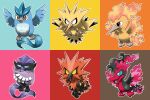  animal_focus articuno bird black_eyes black_hair blacknirrow blank_eyes blue_eyes blue_sclera bright_pupils brown_eyes chibi claws closed_mouth colored_sclera commentary constricted_pupils crossed_arms english_commentary fiery_hair fiery_wings full_body galarian_articuno galarian_moltres galarian_zapdos grey_eyes highres leg_up looking_to_the_side moltres multicolored_background multicolored_hair no_humans open_mouth outline pokemon pokemon_(creature) purple_hair red_hair short_hair tongue two-tone_hair white_outline white_pupils wings yellow_sclera zapdos 