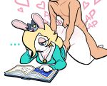  absurd_res ambiguous_penetration big_butt blonde_hair blue_eyes book breasts butt cosplay crown duo female from_behind_position fur hair hair_over_eye hi_res human lagomorph leporid lovetopullmicke male male/female mammal mario_plus_rabbids_sparks_of_hope one_eye_obstructed penetration rabbid rabbid_rosalina rabbit raving_rabbids rayman_(series) sex simple_background small_breasts thick_thighs ubisoft video_games white_background white_body white_fur 