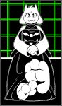  3_toes anthro barefoot boss_monster bovid breasts caprine clothed clothing dondon feet female foot_fetish foot_focus looking_at_viewer mammal mature_anthro mature_female paws solo toes toriel undertale undertale_(series) video_games 