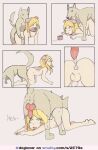  anal bestiality bodily_fluids canid canine canis comic cosplay cum digital_media_(artwork) domestic_dog duo english_text feral genital_fluids girly human kittyodic knot knotting male male/male mammal open_mouth petplay puppyplay roleplay solo text 