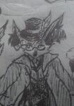  anthro braixen clothed clothing colorless fan_character female from_front_position generation_6_pokemon graphite_(artwork) hat headgear headwear low_res magic_user nintendo pencil_(artwork) pokemon pokemon_(species) solo traditional_media_(artwork) vella_c_nightmare video_games 