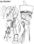  dual_persona female klonoa klonoa_(series) leorina lowres monochrome namco pirate priestess 