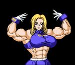  abs animated animated_gif biceps breasts dead_or_alive extreme_muscles female flex flexing gif lowres muscle muscles muscular pose ren_(tainca2000) tecmo tina_armstrong 