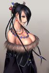  black_hair breasts cleavage coat final_fantasy final_fantasy_x lulu 