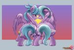  absurd_res anus cheekles clothing cloud_chaser_(mlp) equine female female/female flitter_(mlp) friendship_is_magic hi_res incest kissing mammal my_little_pony panties pegasus saliva saliva_string sibling sisters underwear wings 