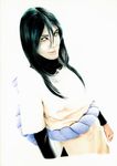  black_hair colored_pencil_(medium) cosplay crossdressing derivative_work eder_barbosa eyeliner facial_mark layered_sleeves lips long_hair long_sleeves makeup naruto naruto_(series) ninja orochimaru solo traditional_media white_skin yellow_eyes 