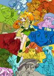  camelot collage colorful elf fairy female pointy_ears sega shining_(series) shining_force shining_force_3 staff 