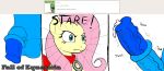  absurd_res anthro balls bodily_fluids collar color_edit colored cum duo edit erection fall_of_equestria female fluttershy_(mlp) friendship_is_magic genital_fluids genitals hasbro hi_res male male/female my_little_pony penis sex_slave slashysmiley staring_at_penis 