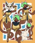  anthro clothed clothing cosplay costume felid feline female hi_res karma_(karma_chameleon) looking_at_viewer mammal simple_background solo tiredfizz 