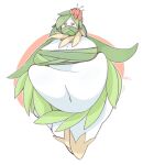  belly big_belly breasts cleavage clothed clothing elemental_creature female flora_fauna flower generation_5_pokemon hi_res humanoid kapptastic leaf lilligant navel nintendo not_furry obese obese_female obese_humanoid overweight overweight_female overweight_humanoid plant pokemon pokemon_(species) red_eyes video_games 