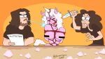  2020 angry anthro anthrofied arin_hanson ball_gag bdsm beard bodily_fluids bondage bound breasts censored censored_breasts clothed clothing cursed_image danny_sexbang digital_media_(artwork) equid equine eyes_closed facial_hair female fur furniture gag game_grumps group hair horn human imminent_death knife male male/female mammal nude open_mouth reading restraints rope rope_bondage rope_harness shirt shoocharu signature simple_background spitting_on_face stuffing submissive table topwear torture trio unicorn weapon what 
