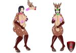  alpha_channel animal_costume anthro antlers bell bell_collar black_hair black_nose blue_hair breast_grab breast_squish breasts brown_body brown_breasts brown_tail bulge capreoline clothing collar collar_only costume deer digital_drawing_(artwork) digital_media_(artwork) dildo duo erection genitals green_collar green_eyes green_lips group gynomorph gynomorph/male hair hand_on_breast hand_on_penis hi_res hooves horn human humanoid intersex intersex/male ladyfoxheart lips living_clothing long_hair male mammal masturbation mostly_nude nipple_fetish nipple_play nipples nude open_mouth penis pink_nipples red_collar red_lips reindeer rubber rubber_clothing rubber_creature rubber_suit sex_toy short_tail simple_background spots spotted_body squish standing thick_lips tongue tongue_out transparent_background 