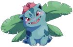  ambiguous_gender amphibian blush erroremma feral generation_1_pokemon green_body hi_res invalid_tag ivysaur nintendo pokemon pokemon_(species) smile solo video_games 