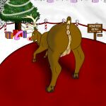  absurd_res anus capreoline deer feral hi_res male mammal nude presenting puffy_anus reindeer rudolph_the_red-nosed_reindeer solo zombifaction 