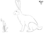  2017 2d_animation ambiguous_gender animated blinking bouncing_ears cheek_bulge chewing dandelion eating feral floppy_ears flower lagomorph leporid loop mammal mushbun mushbun_(character) neck_bulge plant rabbit side_view simple_background sitting solo swallowing white_background 